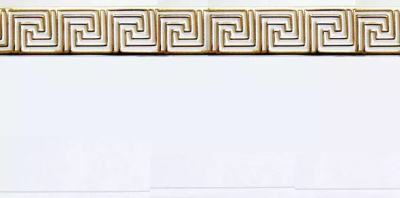 Карниз "Греция" с поворотом белый глянец 3-х рядн. 3.6 м