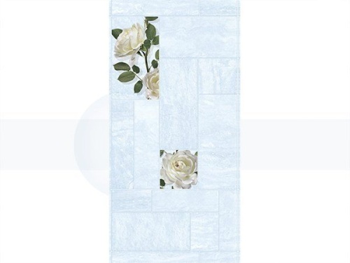ПВХ панели "Делла Роза голубая 296" распродажа фото цена