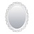 Настенное зеркало Полин Белая эмаль. ПВХ Маркет